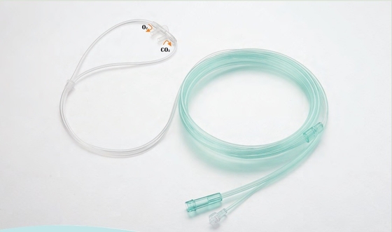 PVC medische zuurstoftherapie met verstelbare neusclip met/zonder latex