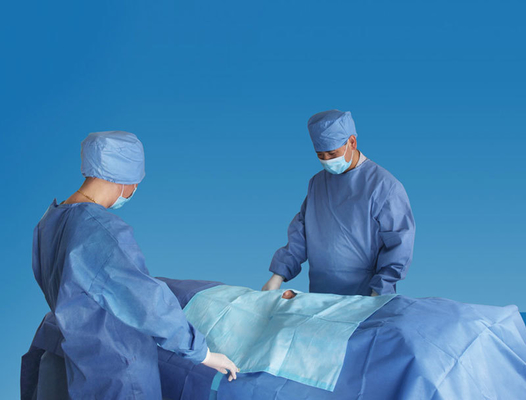 Blauw/Groen/Wit Operatiepakket OEM/ODM Eigenschappen Medische Materialen Accessoires