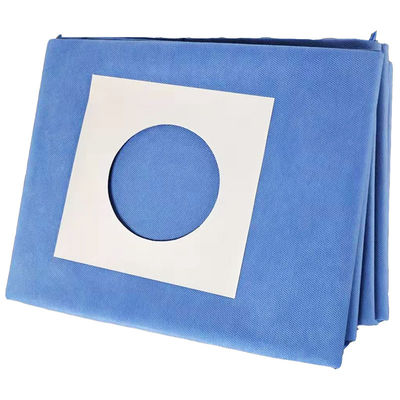 Verzamelt Blauw Chirurgisch Steriel Oogpak 55x35cm van SMS met Dubbel Zak